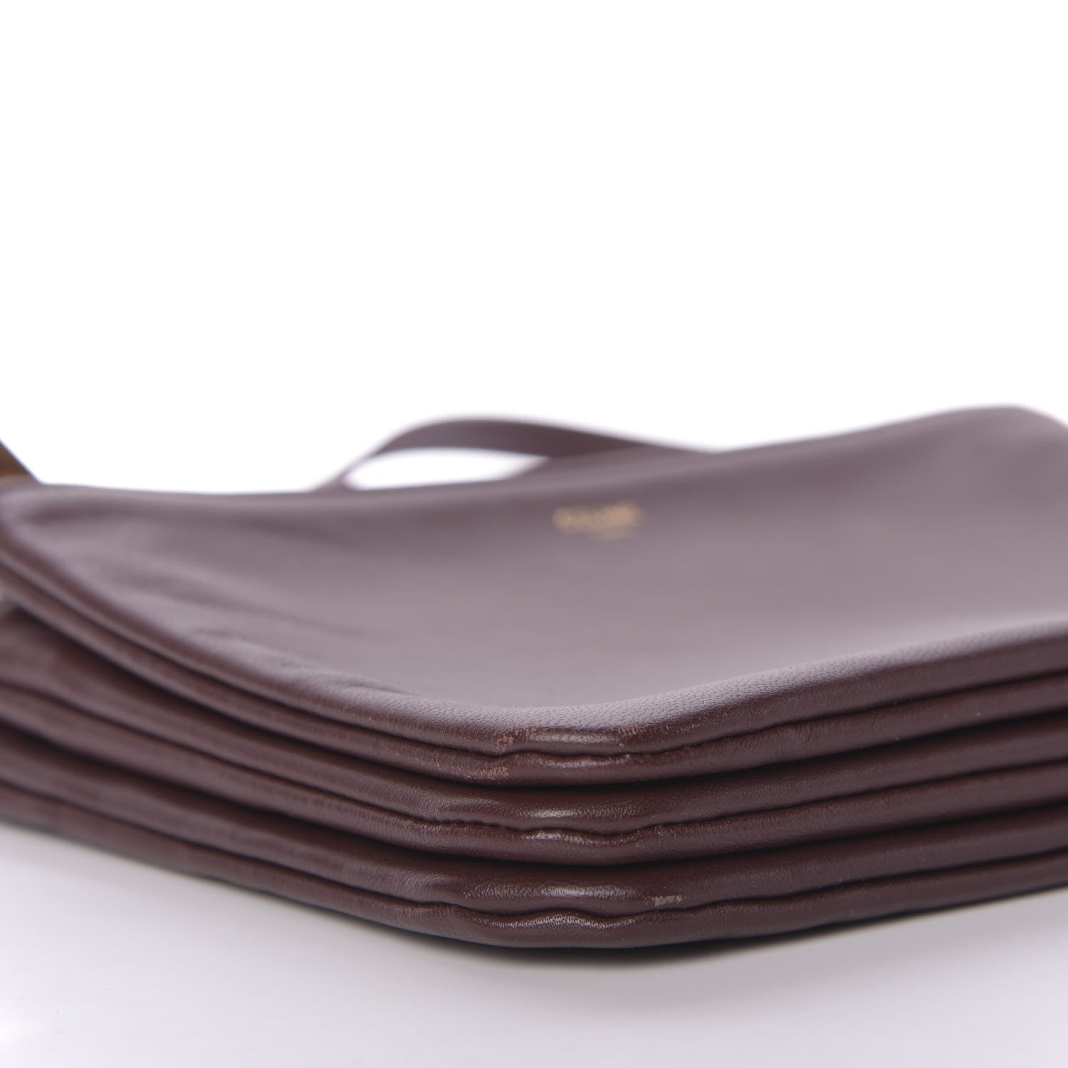 Celine Smooth Lambskin Small Trio Crossbody Bag Burgundy 6 of 10