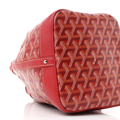 Goyard Goyardine Petit Flot Bucket Bag PM Red 9 of 10