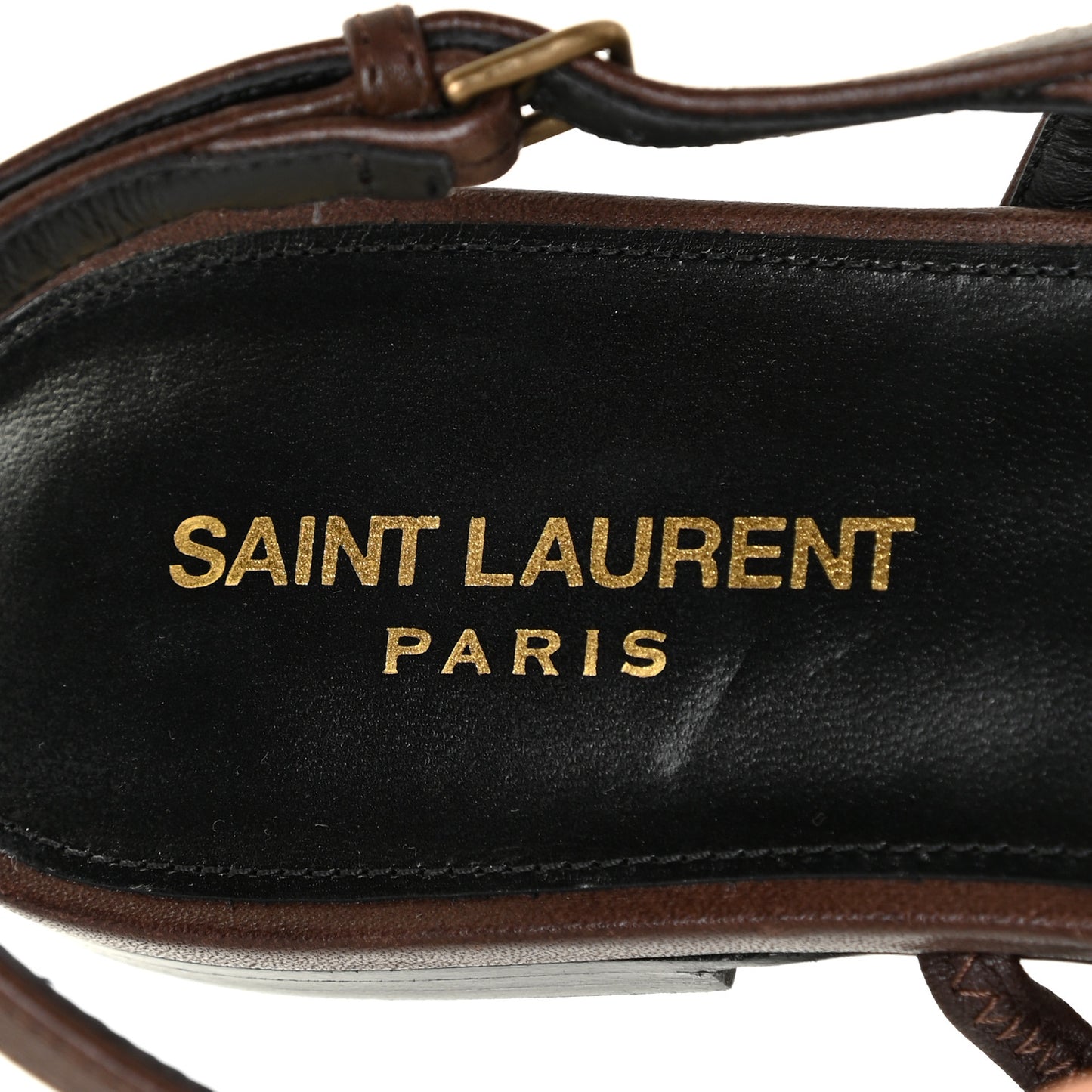 Calfskin Cassandra Monogram Sandals 41 Moro