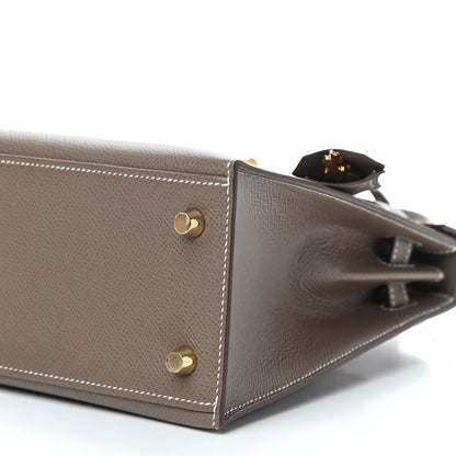 Hermes Epsom Kelly Sellier 25 Etoupe 9 of 11