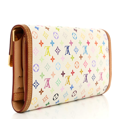 Louis Vuitton Monogram Multicolor Porte Tresor International Wallet White 3 of 11