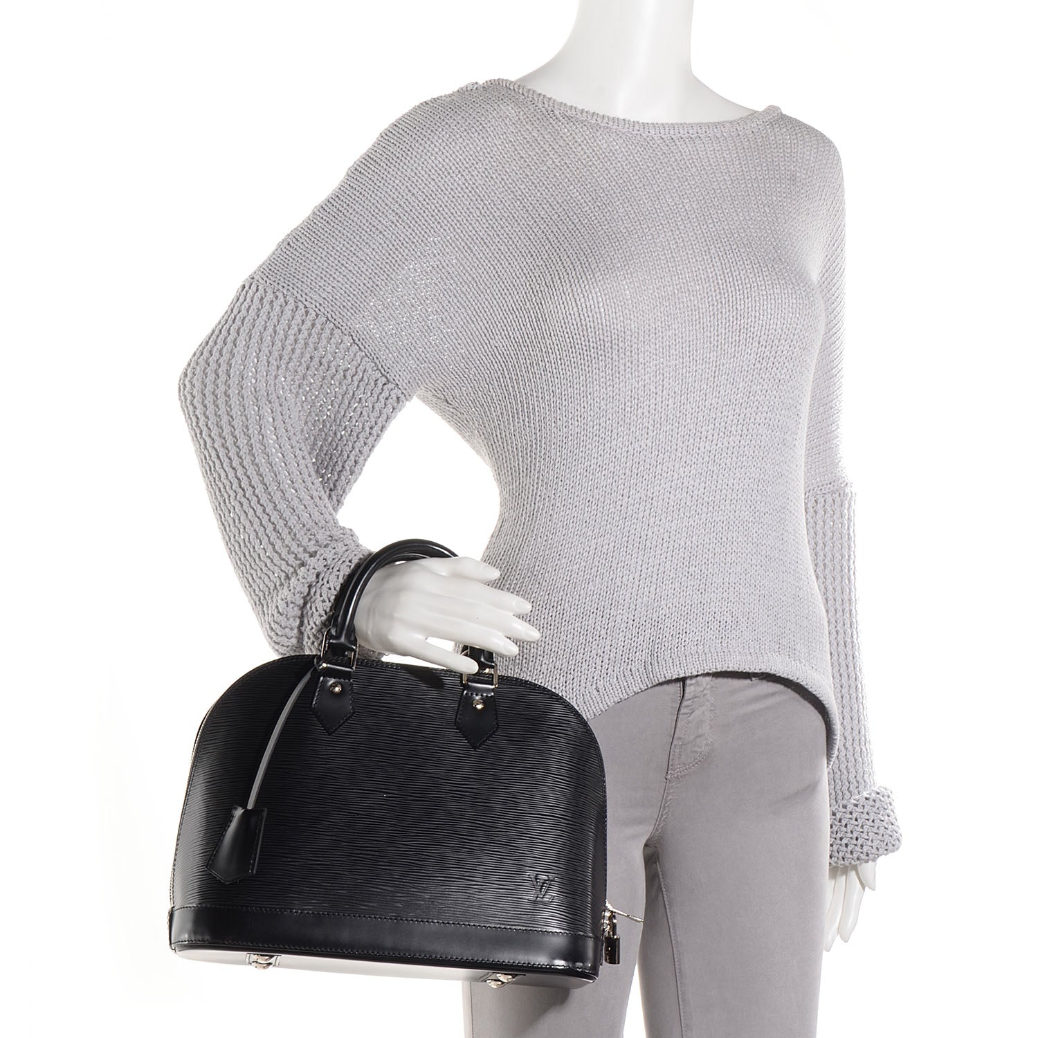 Louis Vuitton Epi Alma PM Black 2 of 7