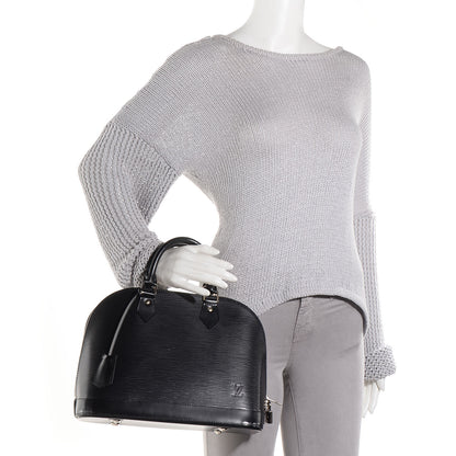 Louis Vuitton Epi Alma PM Black 2 of 7