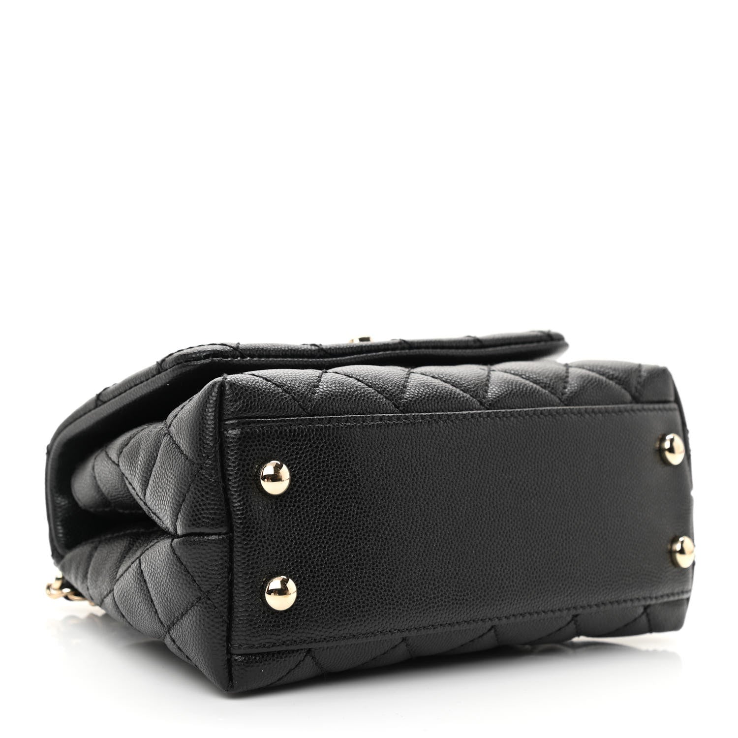 Chanel Caviar Quilted Extra Mini Coco Handle Flap Black 4 of 11