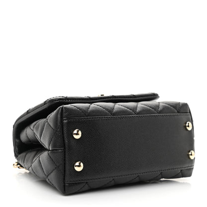 Chanel Caviar Quilted Extra Mini Coco Handle Flap Black 4 of 11