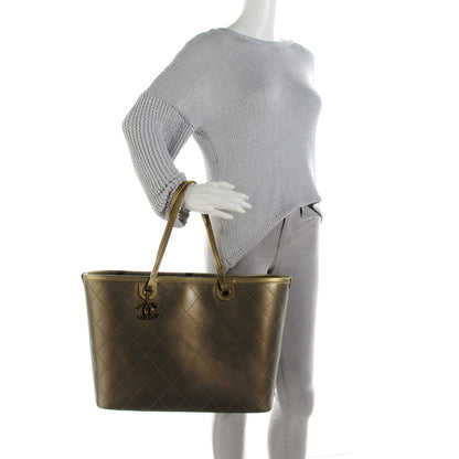 Chanel Grained Calfskin Large Shopping Fever Tote Gold 2 of 8
