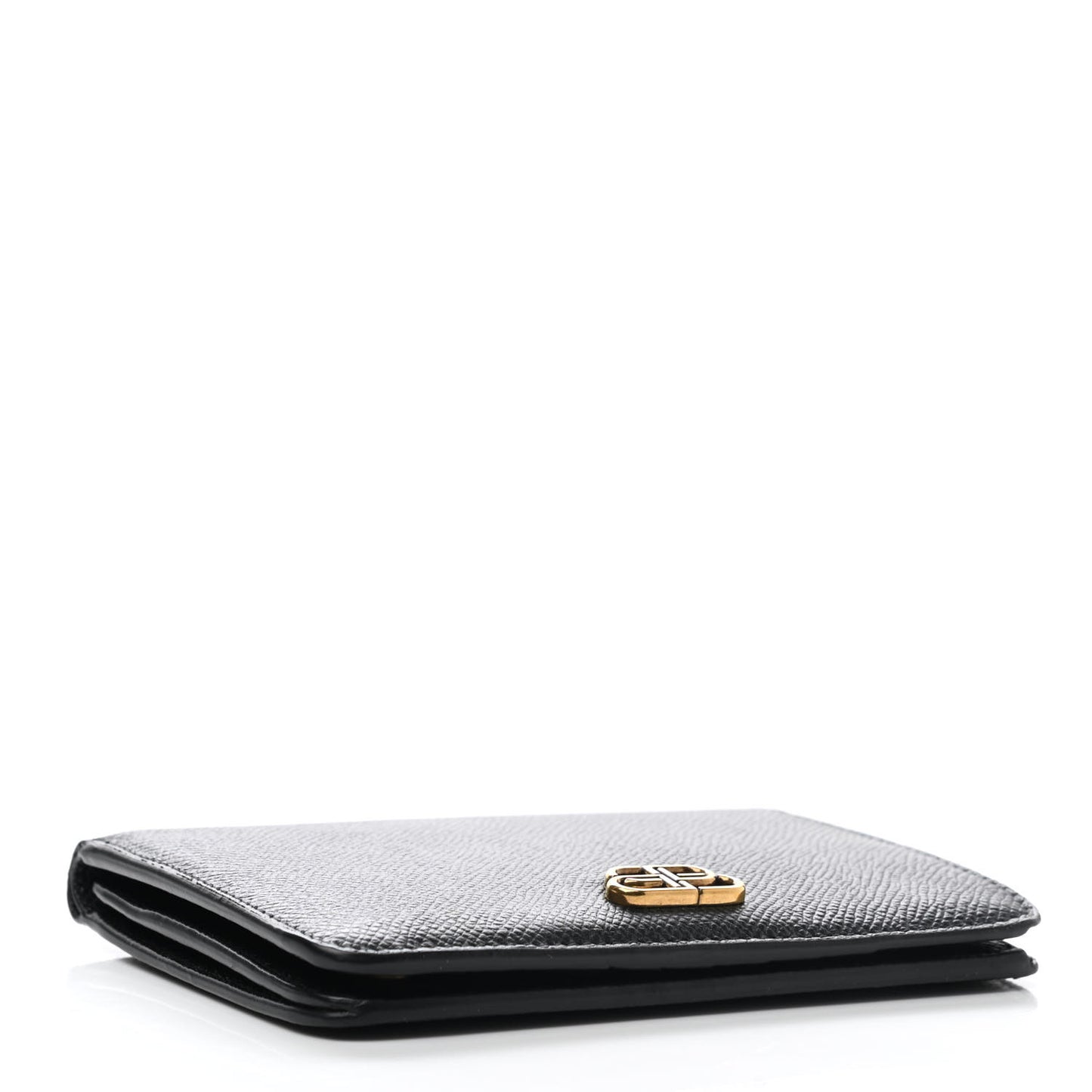 Signature Grained Calfskin Medium BB Wallet Black