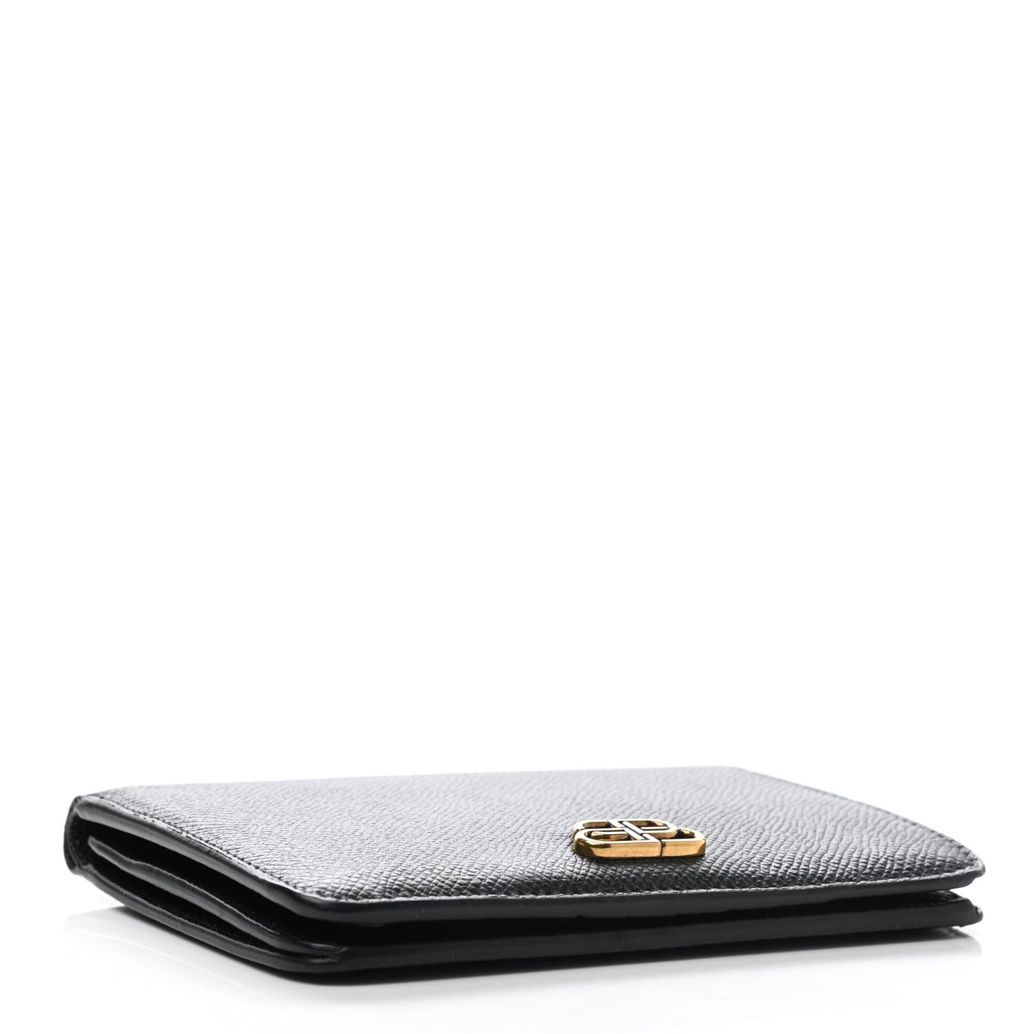 Balenciaga Signature Grained Calfskin Medium BB Wallet Black 4 of 9