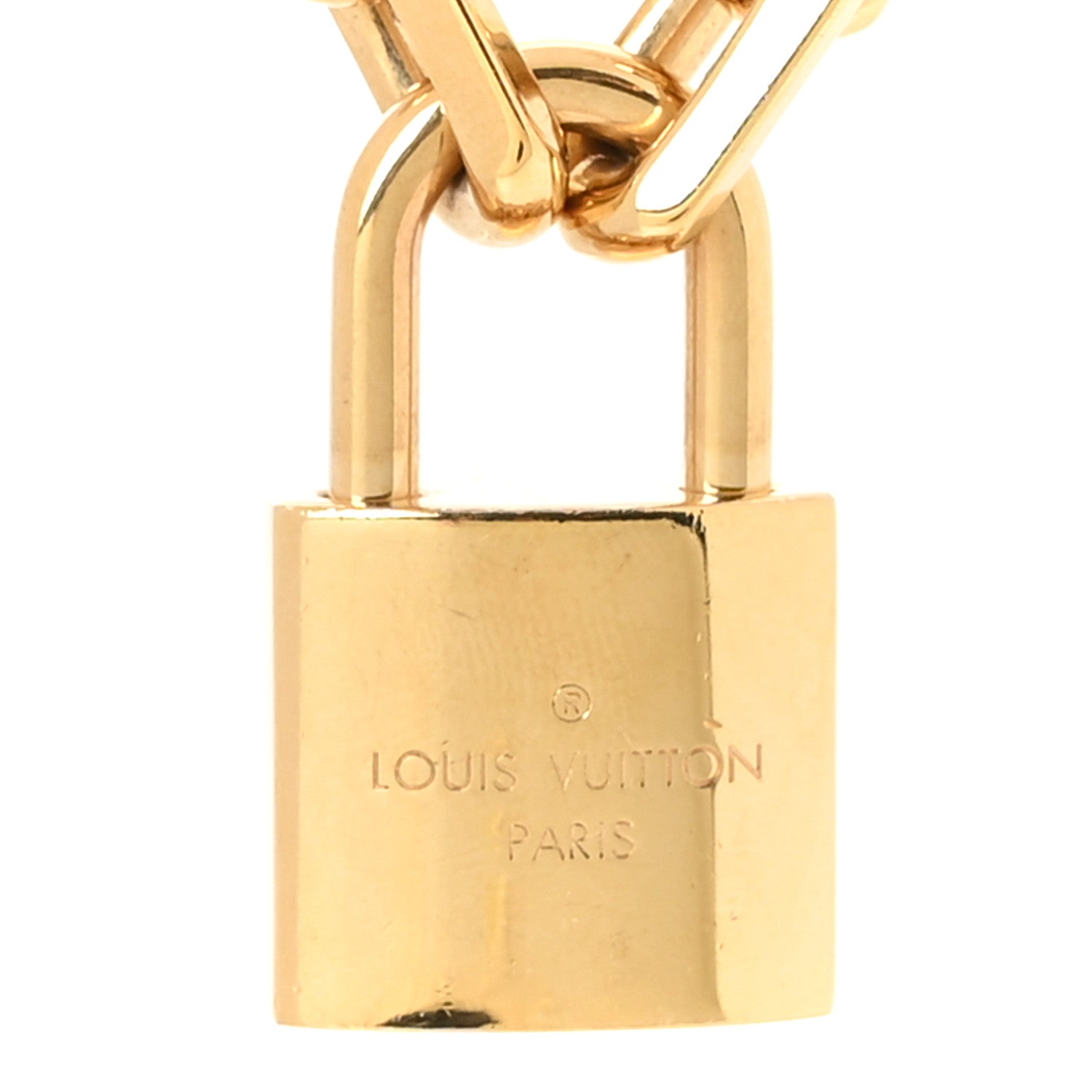 Louis Vuitton LV Edge Necklace Cadenas Gold 3 of 5