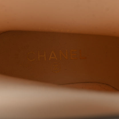 Chanel Rubber Rain Boots 36 Ivory Black 8 of 10