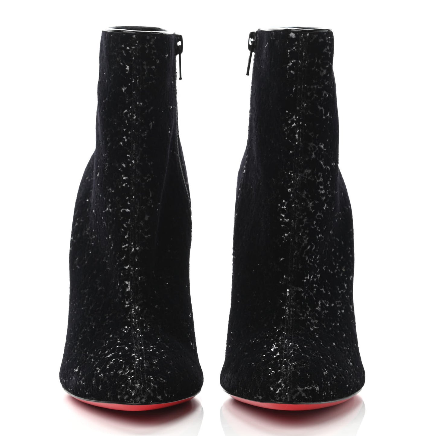 Velvet Patent Glitter Eloise 100 Booty 39 Black