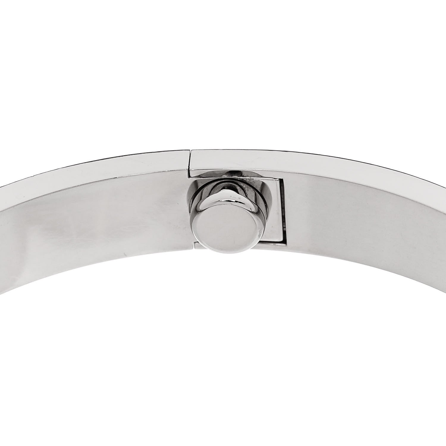 Cartier 18K White Gold LOVE Bracelet 17 8 of 9