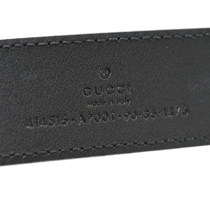 Gucci Calfskin Double G 30mm Belt 90 36 Black 3 of 6