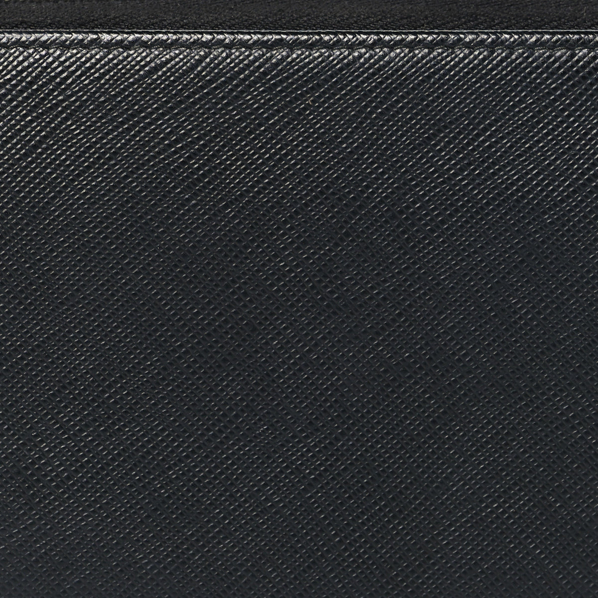 Prada Saffiano Triangle Zip Wallet Black 12 of 14