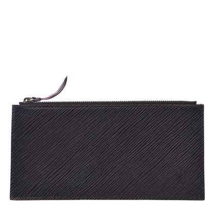 Louis Vuitton Epi Felicie Chain Wallet Zippered Insert Black Hot Pink 1 of 6