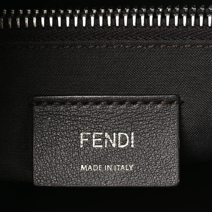 Fendi Vitello King Logo Embossed Medium By The Way Boston Bag Cuoio 6 of 9