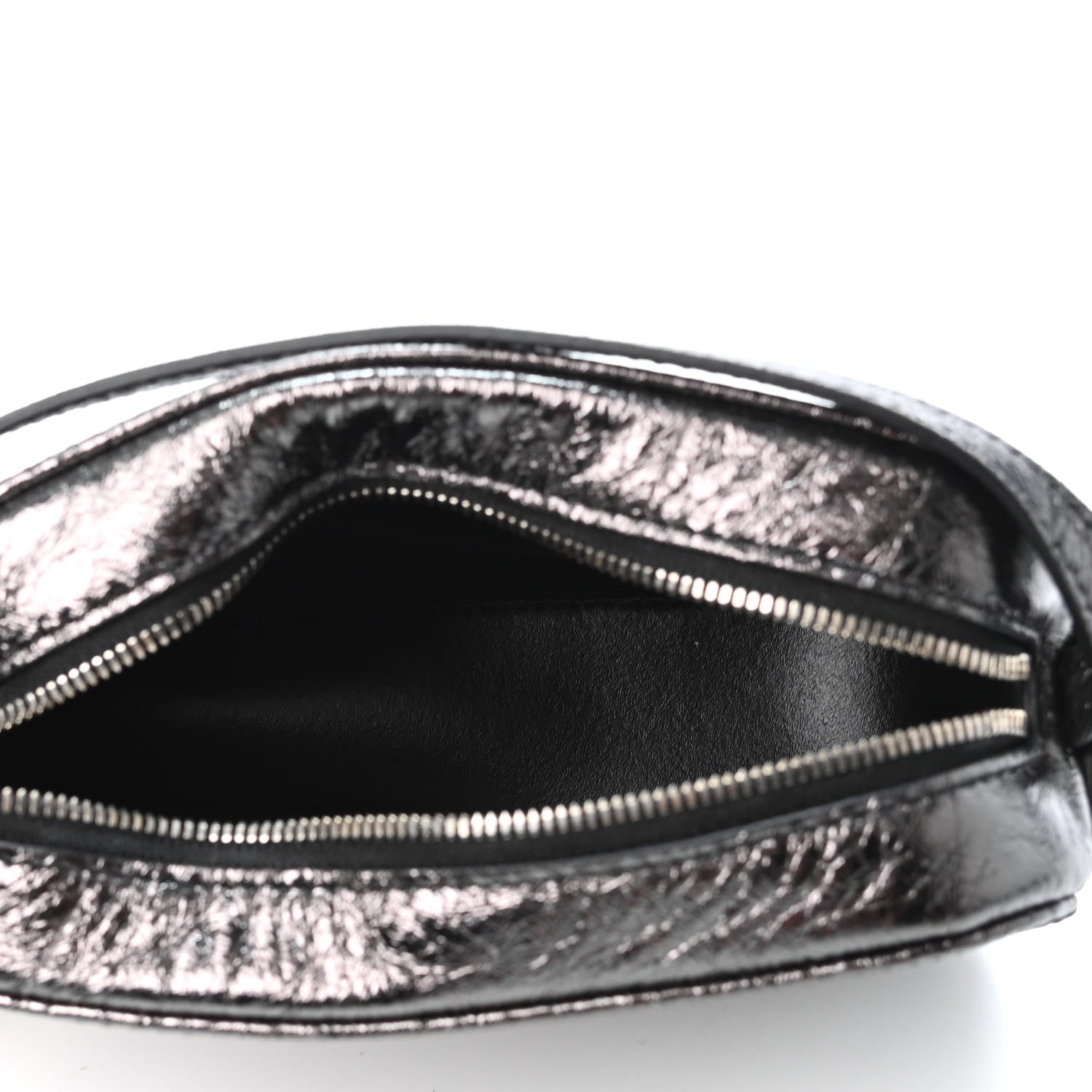 Balenciaga Metallic Textured Calfskin XS Everyday Camera Bag with Handle Black 4 of 4