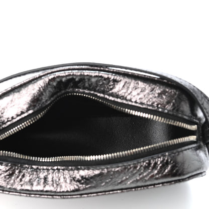 Balenciaga Metallic Textured Calfskin XS Everyday Camera Bag with Handle Black 4 of 4