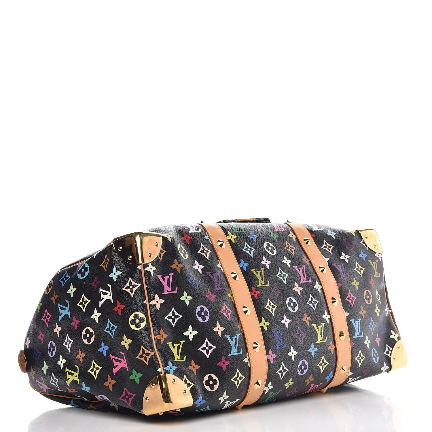 Louis Vuitton Monogram Multicolor Keepall 45 Black 4 of 9