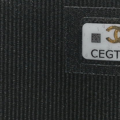 Chanel Lambskin Quilted Chain Top Handle Clutch With Chain Black 8 of 13