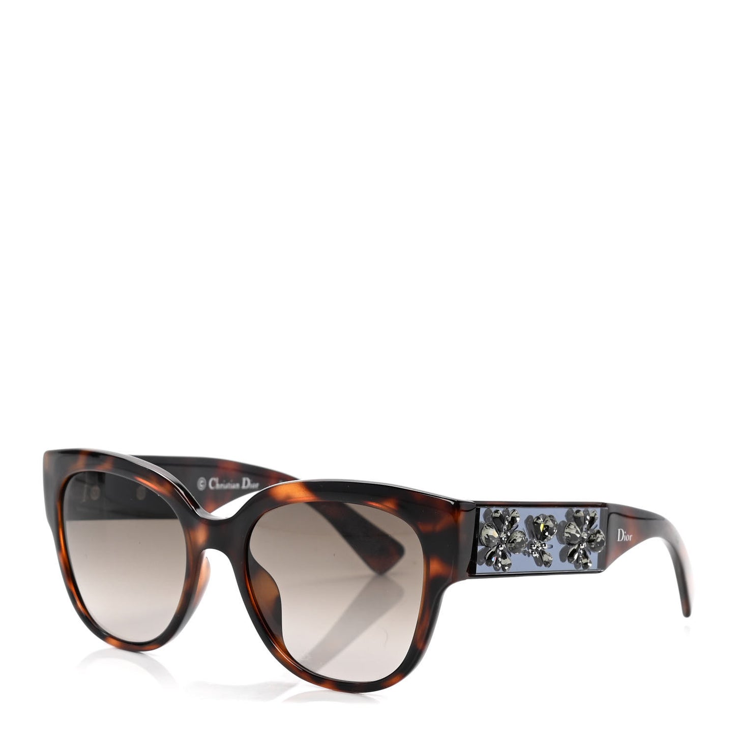 Dior Mercurial Crystal Sunglasses Tortoise