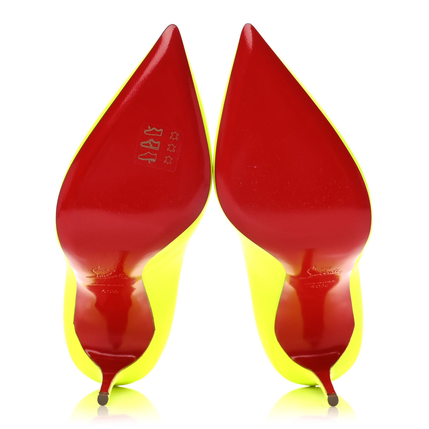 Calfskin Hot Chick 100 Pumps 40.5 Fluo