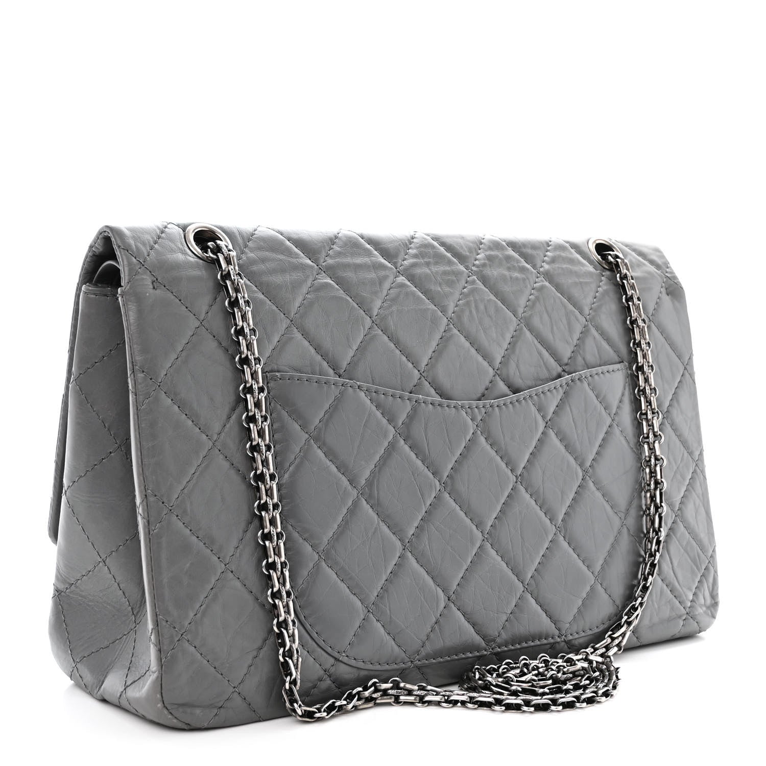 Chanel Aged Calfskin Quilted 2.55 Reissue 227 Flap Grey 3 of 13