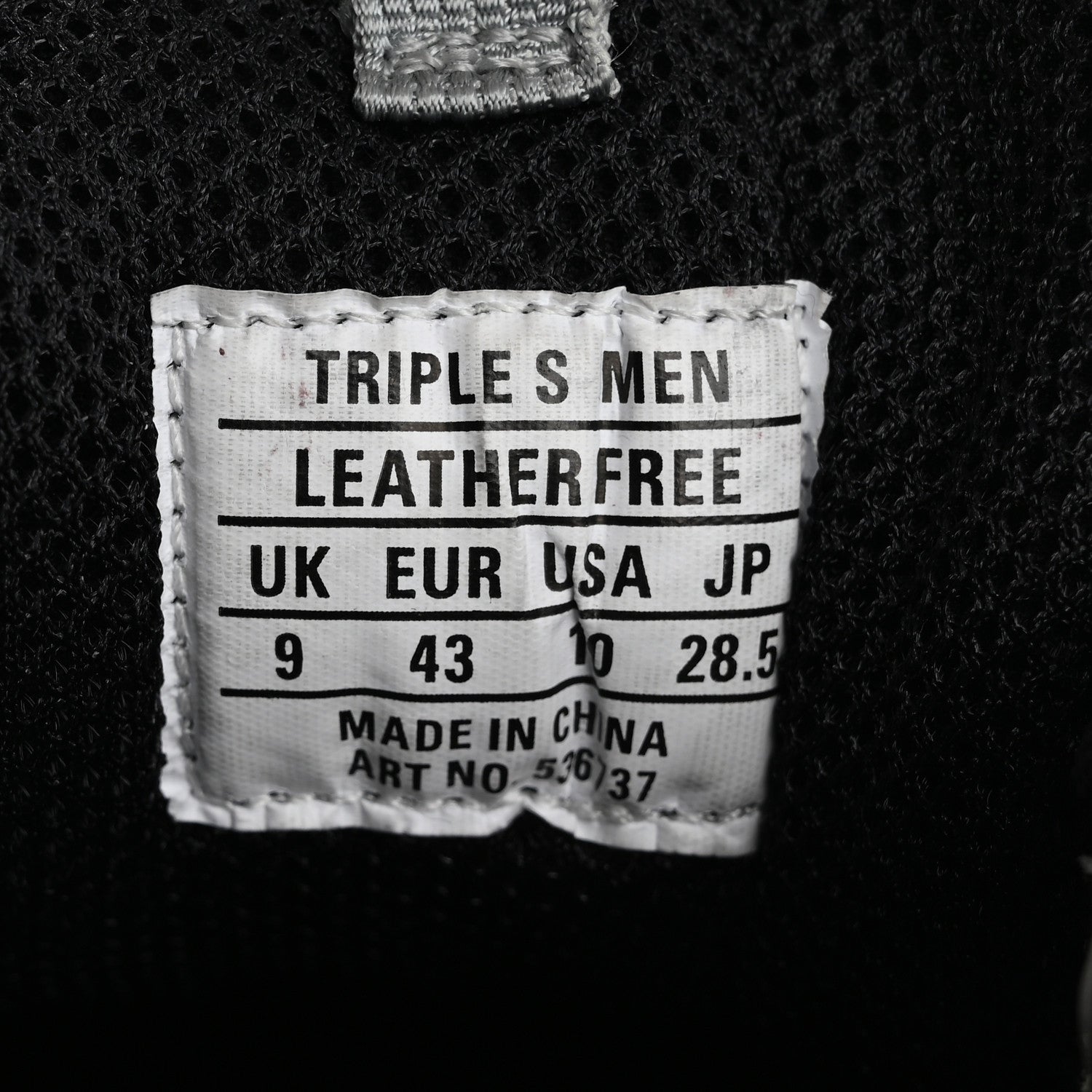 Balenciaga Metallic Fabric Mesh Mens Triple S Sneakers 10 Grey Dark Grey Black 9 of 19