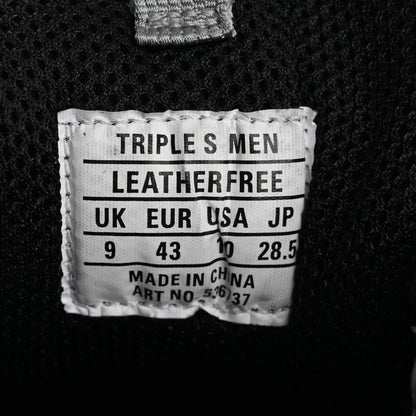 Balenciaga Metallic Fabric Mesh Mens Triple S Sneakers 10 Grey Dark Grey Black 9 of 19