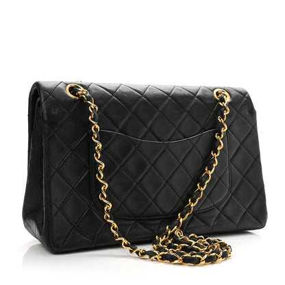 Chanel Lambskin Quilted Medium Double Flap Black 2 of 14