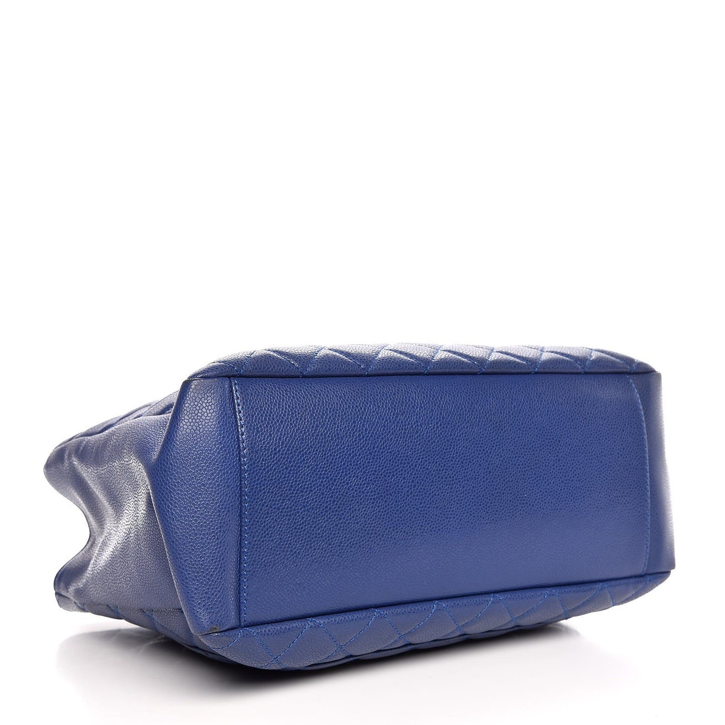 Caviar Quilted Grand Shopping Tote GST Dark Blue