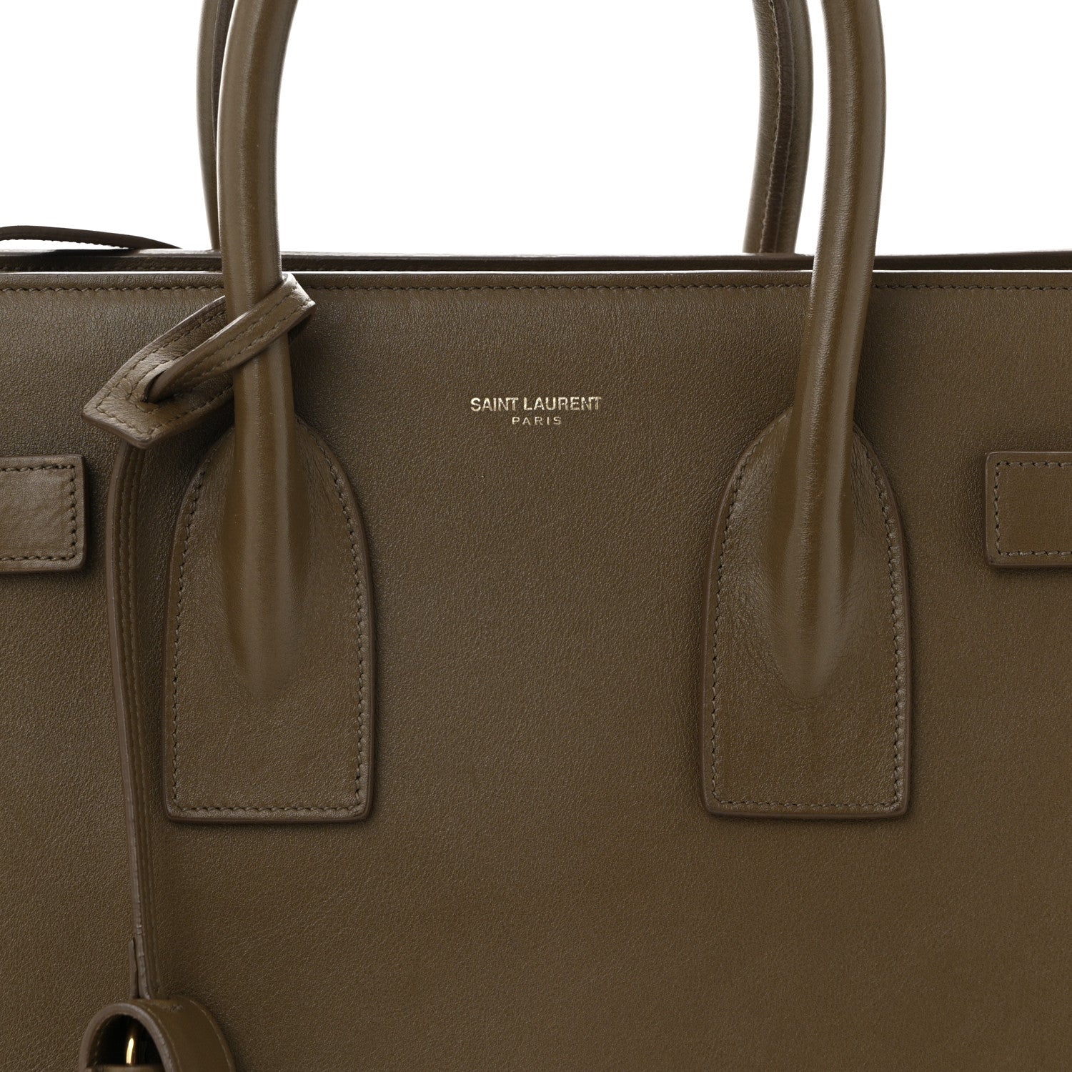 Saint Laurent Calfskin Small Sac De Jour Taupe 8 of 11