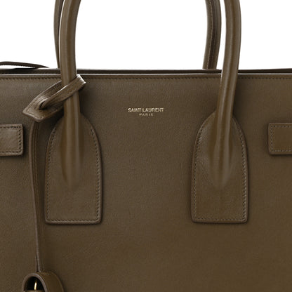 Saint Laurent Calfskin Small Sac De Jour Taupe 8 of 11
