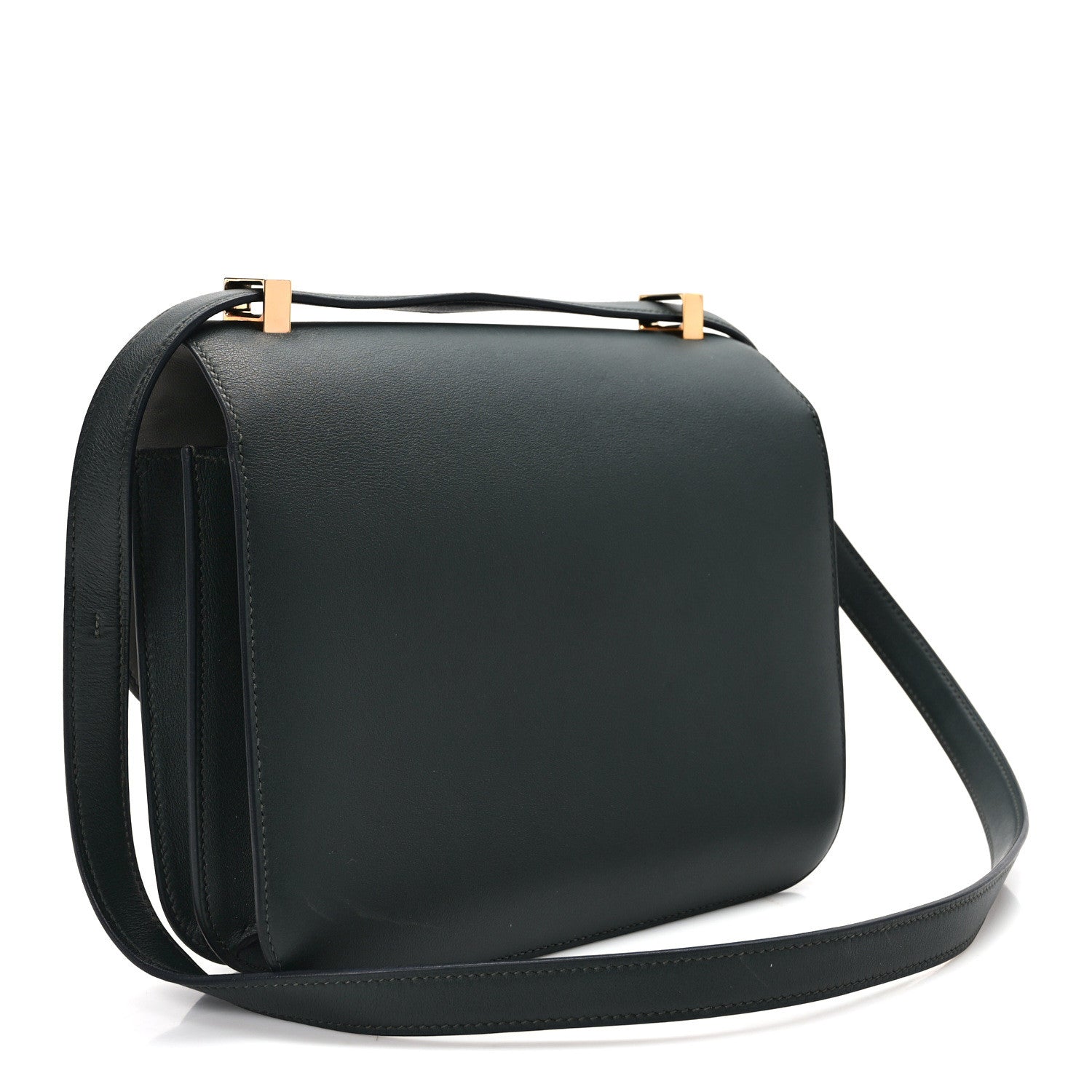 Hermes Swift Horseshoe Constance 24 Vert Anglais Gris Perle 5 of 23