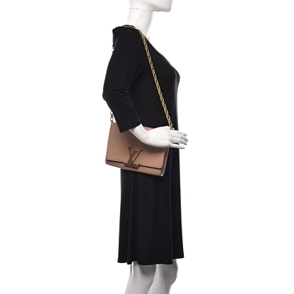 Louis Vuitton Calfskin Chain Louise GM Nude 2 of 15