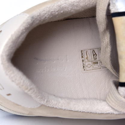 Gucci Nylon Nubuck Web Womens Screener Sneakers 41 Mystic White Dusty Milk 5 of 5
