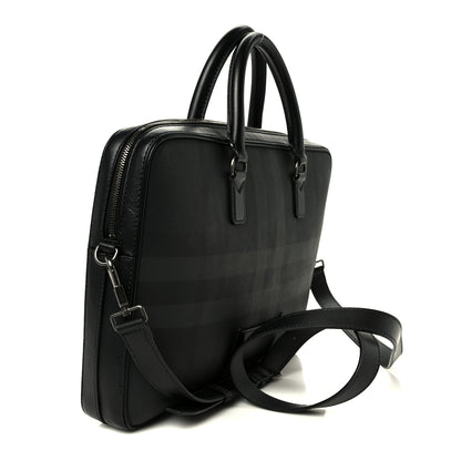 Burberry London Check Ainsworth Briefcase Dark Charcoal 3 of 12