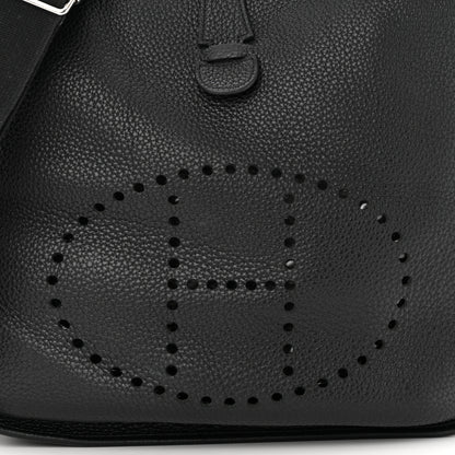 Hermes Taurillon Clemence Evelyne III GM Black 8 of 11