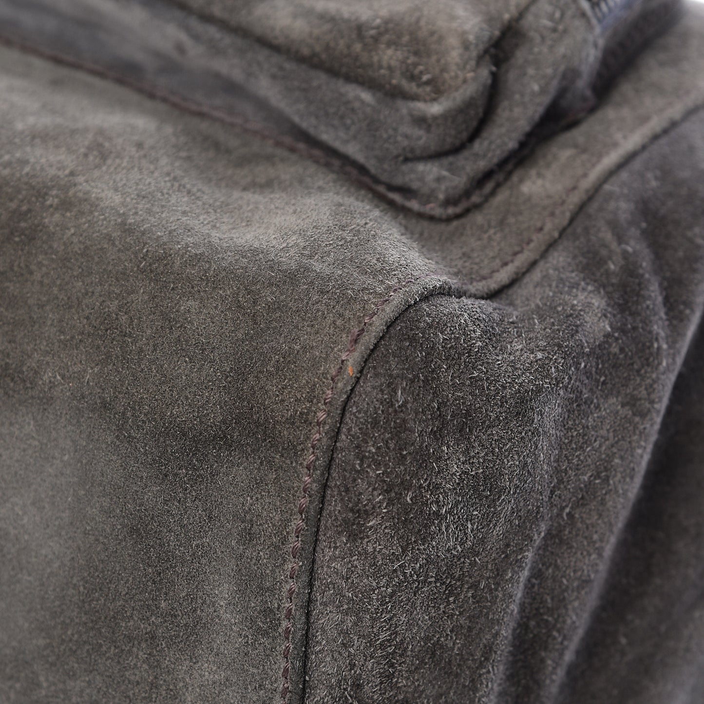 Suede Miss Pocket Satchel Grey