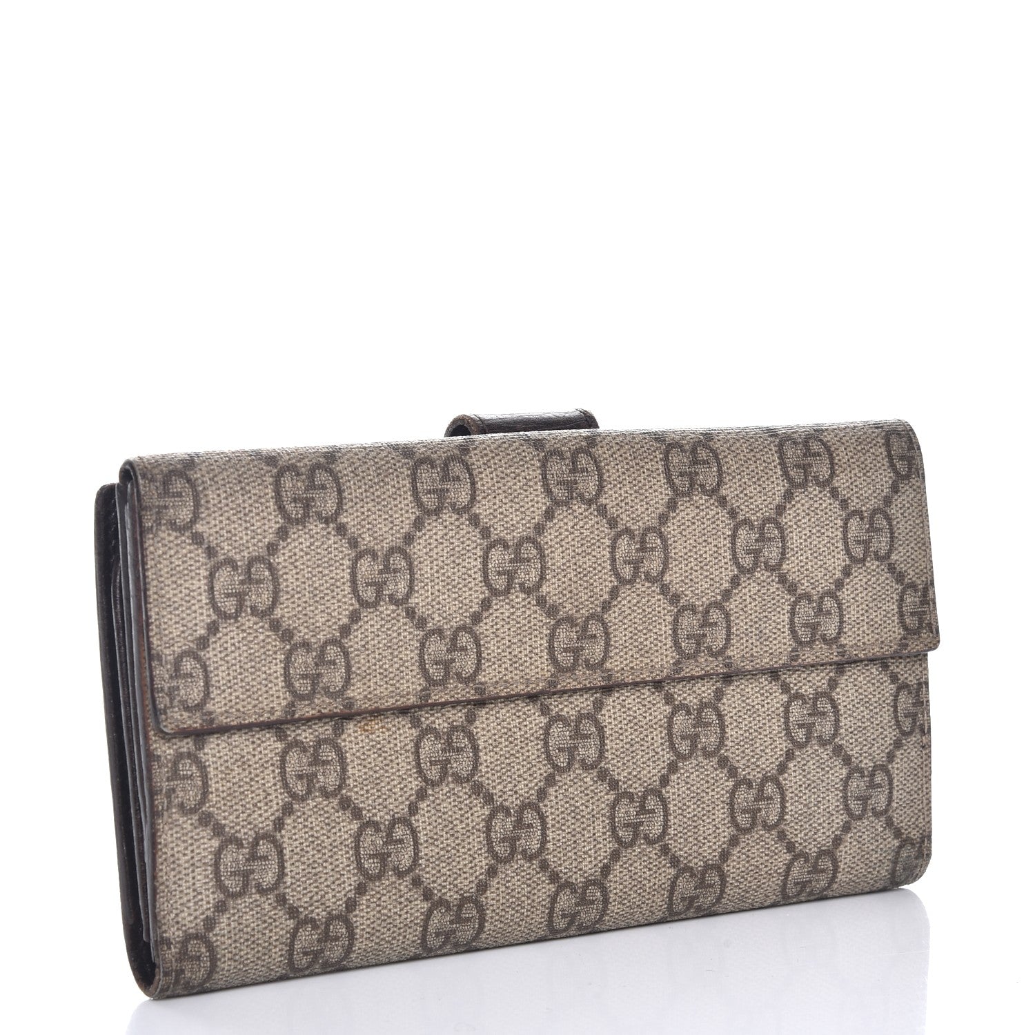 Gucci GG Plus Monogram Ladies GG Continental Wallet Beige Ebony Cocoa 3 of 9