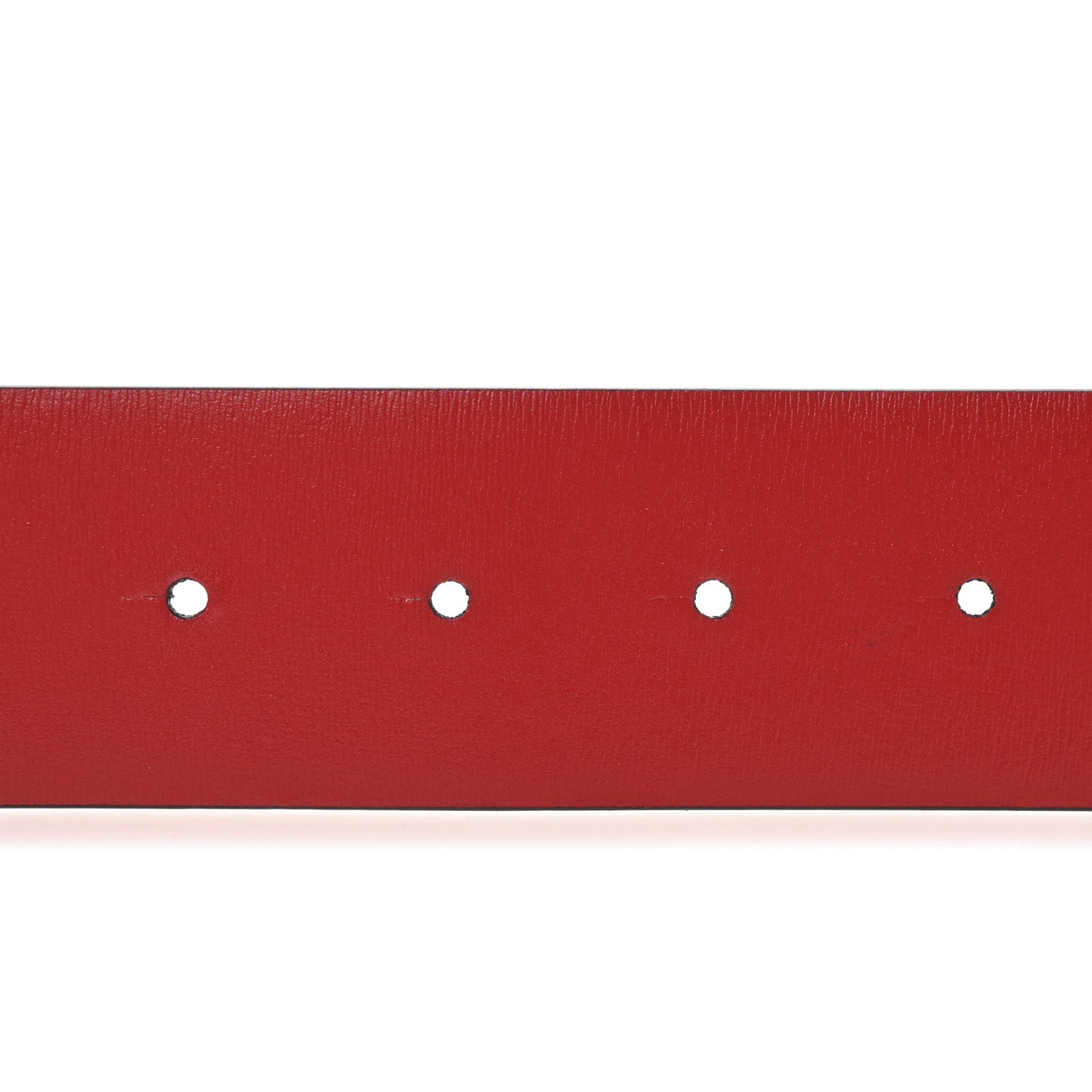 Glossy Calfskin One Stud Reversible Belt 85 34 Black Pure Red