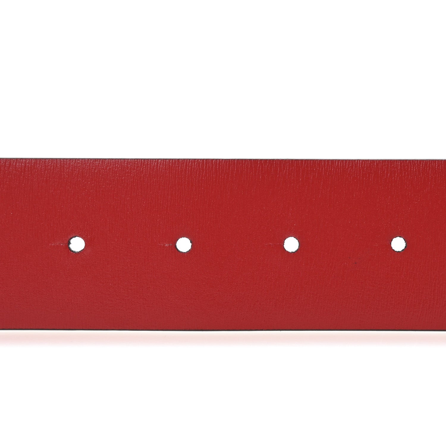 Valentino Garavani Glossy Calfskin One Stud Reversible Belt 85 34 Black Pure Red 4 of 6