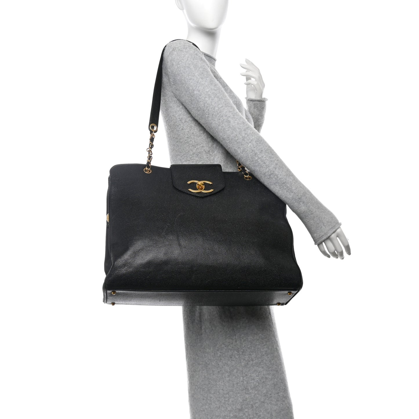 Lambskin Quilted Small Metal Top Handle Flap Black