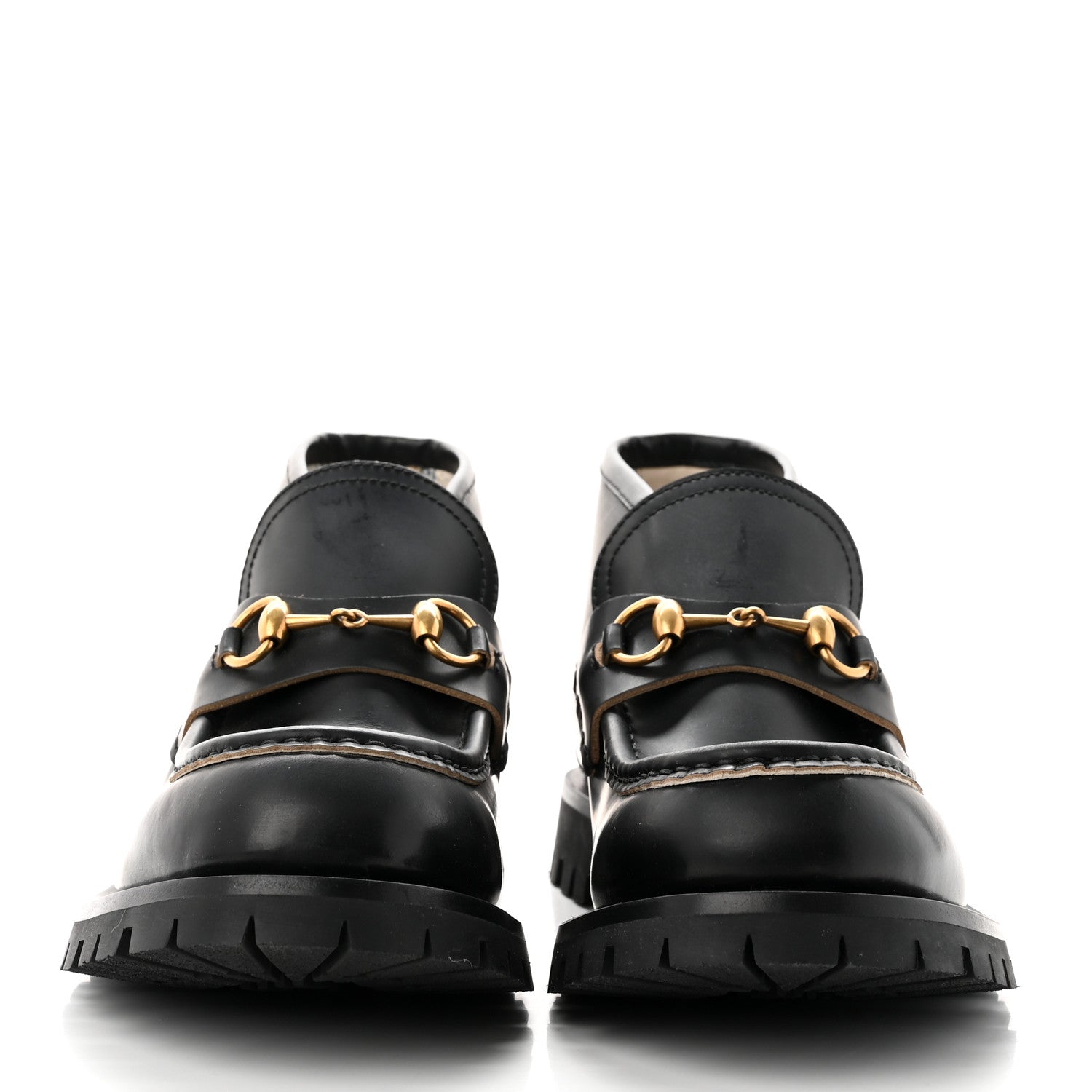 Gucci Cordovan Lux Mens Harald Horsebit Ankle Boots 8 Black 2 of 8