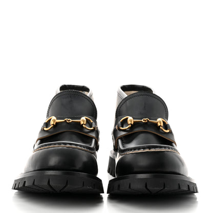 Gucci Cordovan Lux Mens Harald Horsebit Ankle Boots 8 Black 2 of 8