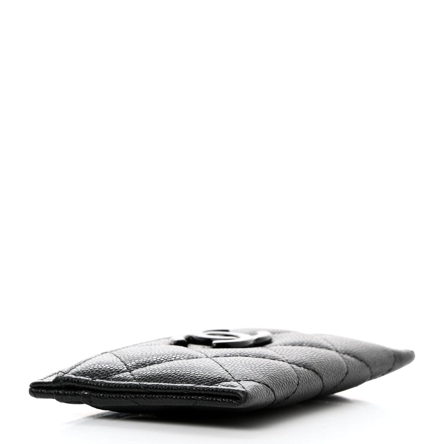 Caviar Quilted My Everything Card Holder Black