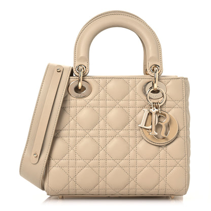 Christian Dior Lambskin Cannage Small My ABCDior Lady Dior Beige 1 of 18