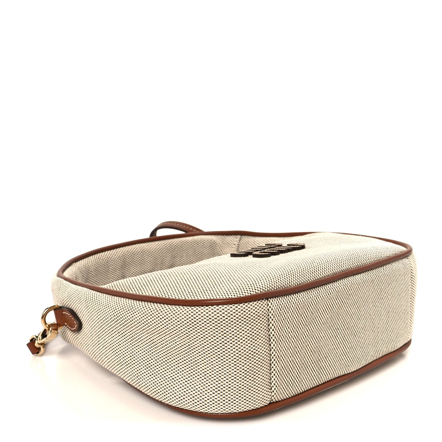 Canvas Calfskin Small Wander Hobo Naturale Brandy