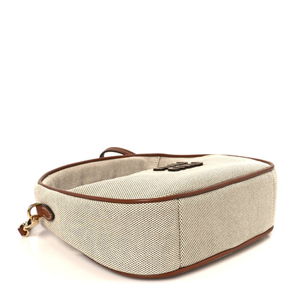 Miu Miu Canvas Calfskin Small Wander Hobo Naturale Brandy 4 of 9