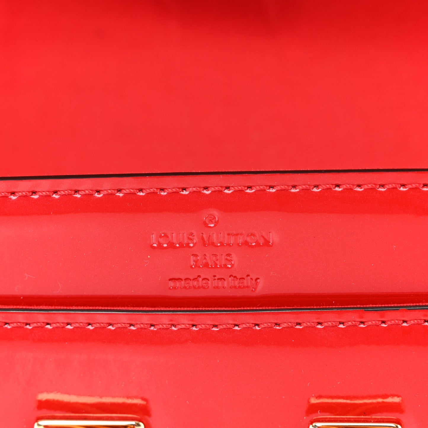 Patent Louise Clutch Cherry